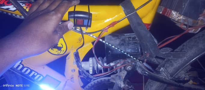 jumper bicycle yellow  colour