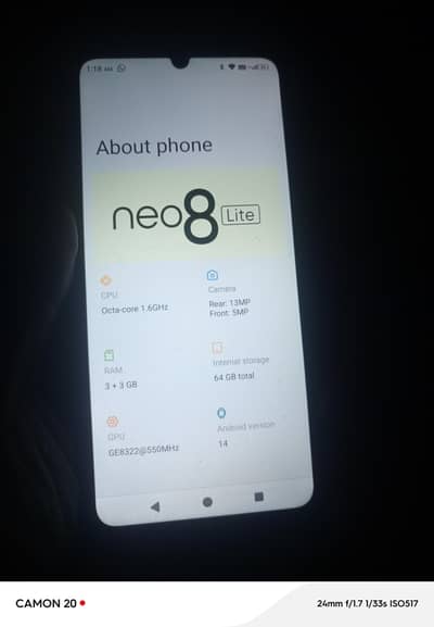 sparx neo 8 lite full ok 6+ 64 pta approved dual