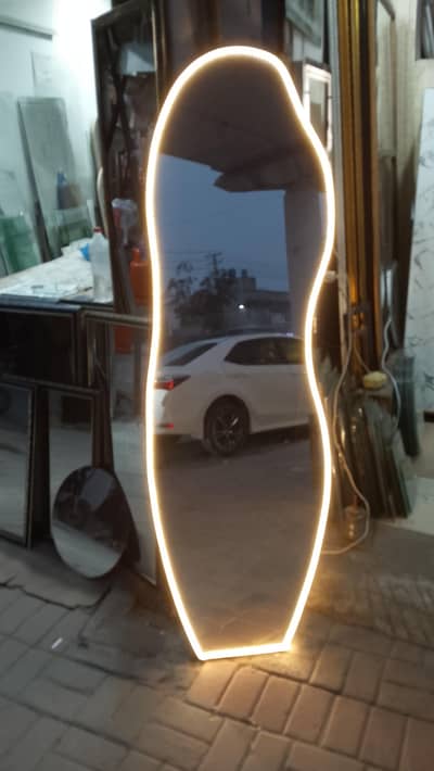 Standing Mirror with LED Light