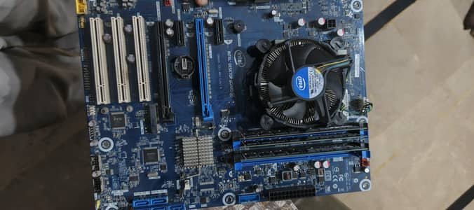 intel H87 Motherboard with 4GBX3 Rams and CPU cooler fan