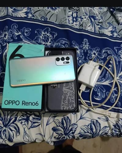 oppo Reno 6 8 128gp full box dual sim pta approval