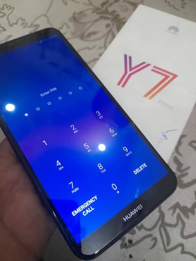 Huwai y7 prime 3 32  with box 10by9 condition