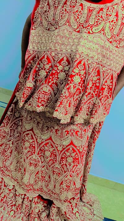 Farshi Bridal sharara Un stitch