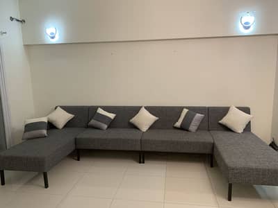 L shaped sofa set