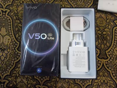 VIVO V50 LITE 5G - 12GB/256GB Black color 10/10 Condition