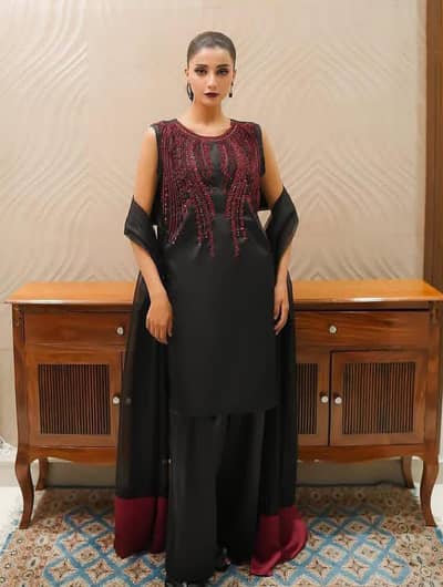 Unstitched Embroidered 3Pcs