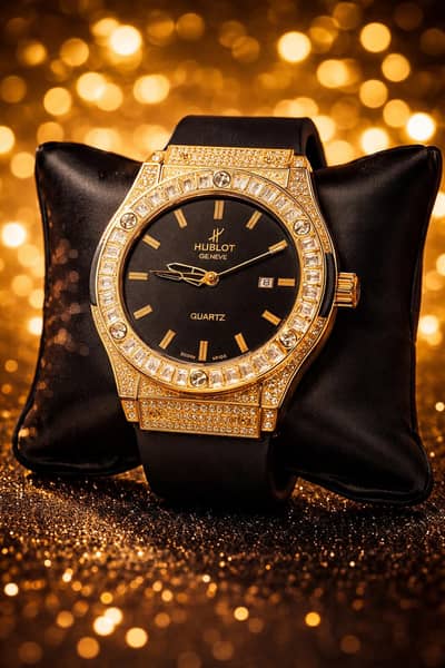 Hublot Genève Gold Diamond — Bold Luxury Timepiece