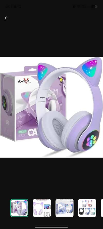 brand new headsets with multiple devices connected with multiple color