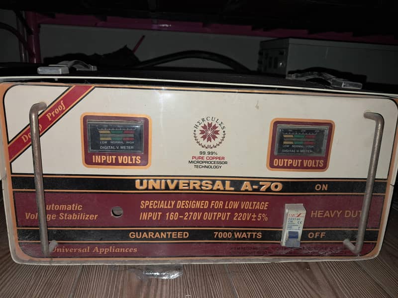 Universal Stabilizer 7000 watts 0