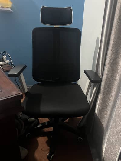 Revolving Chair with head rest and arm adjustable rest