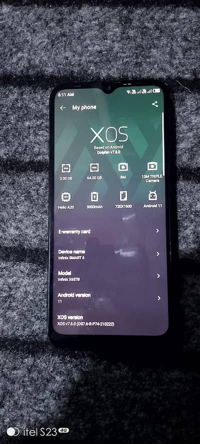 Infinix Smart 6 3 GB Ram / 64 Rom