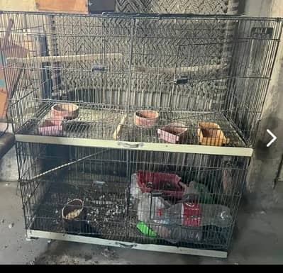 4 pice cage with tra  it's available