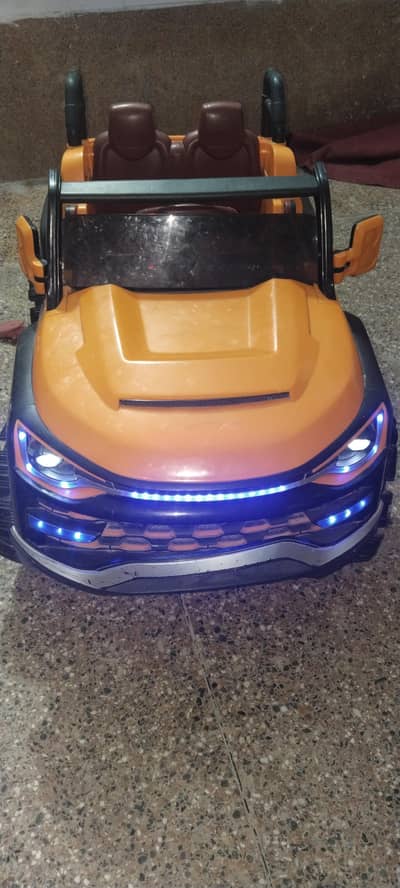 4 wheel electric rechargeable remote control jeep double seater