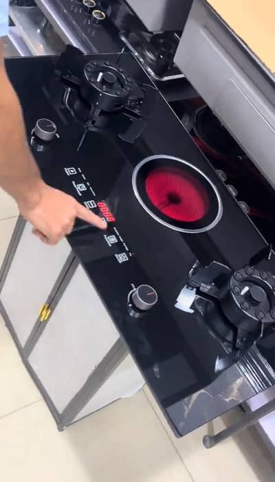 بجلی اور گیس پر چلنے والا چولہ قیمت 44500