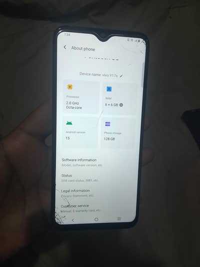 Vivo y17s 6/128 approved only set nic copy Dunga