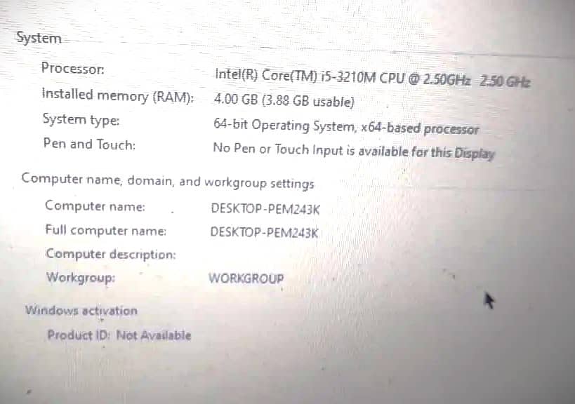 Hp core i5 3rd generation 4