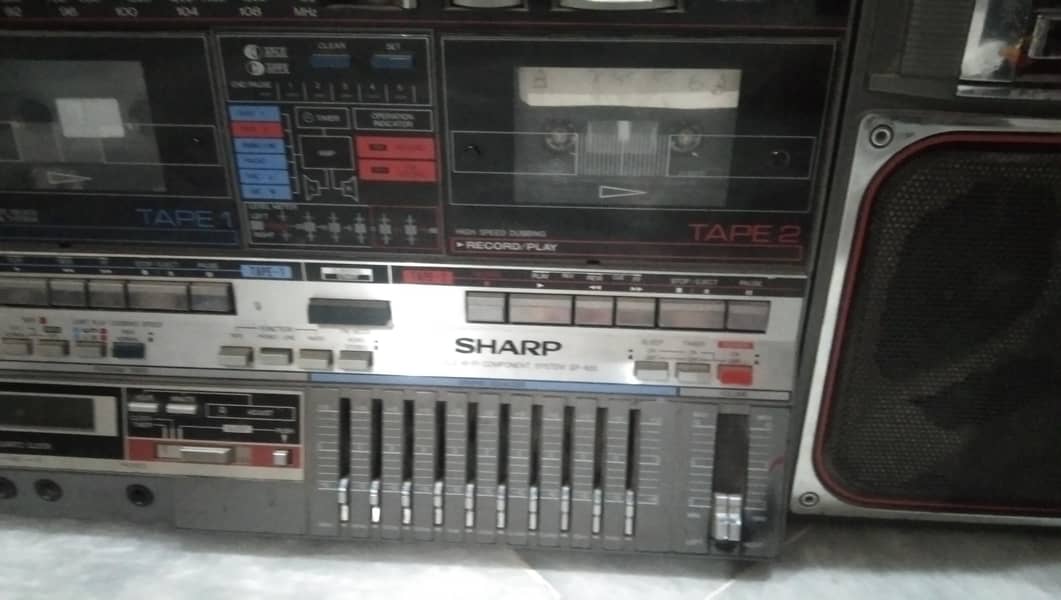 Sharp portable hifi component system 2