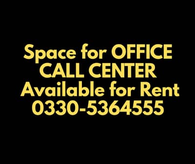 Space for office,call center,iT,Hall for rent