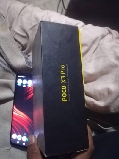 poco x 3 pro 8  Gb 128 ram orginal panel mobile with box no charger av