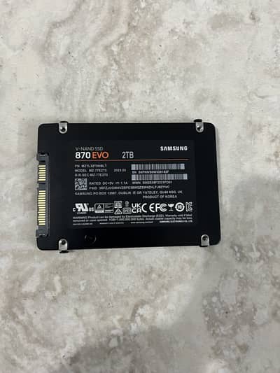 Samsung 870 evo 2TB new condition