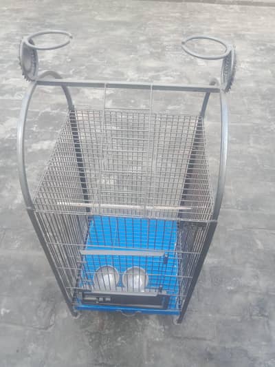 Gray and Raw Parrot Cage.