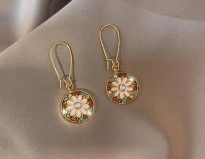 Silver Fashion personality earring