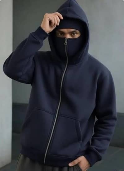 Ninja style Premium Heavyweight Fleece Zipper Hoodie free delivery