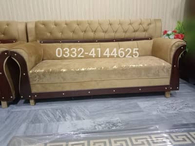 Sofa Set 6 Seater New Velvet Fabric