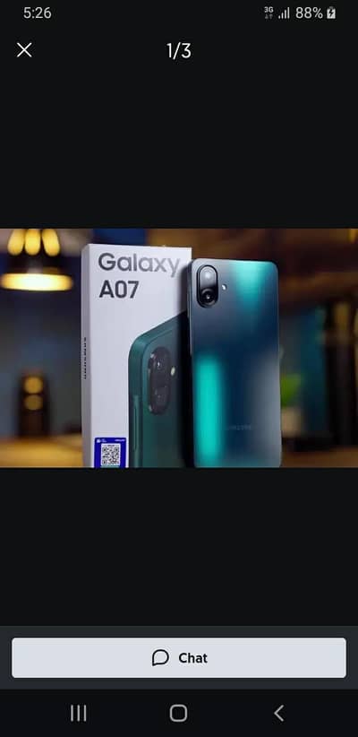 Samsung a07 with box new all ok 10/10