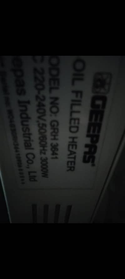 GEEPAS oil filled heater