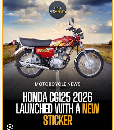 Honda CG125 Open Letter New Baik 2026 Modal