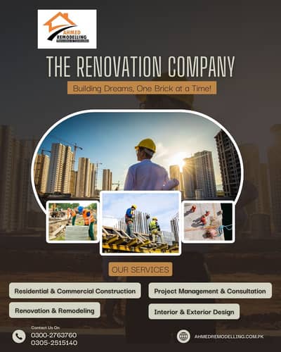 architecture interior , office & home design , Renovation contractor