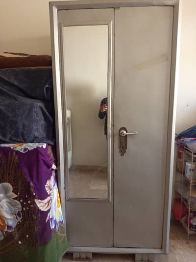 iron cupboard 2 door good condition