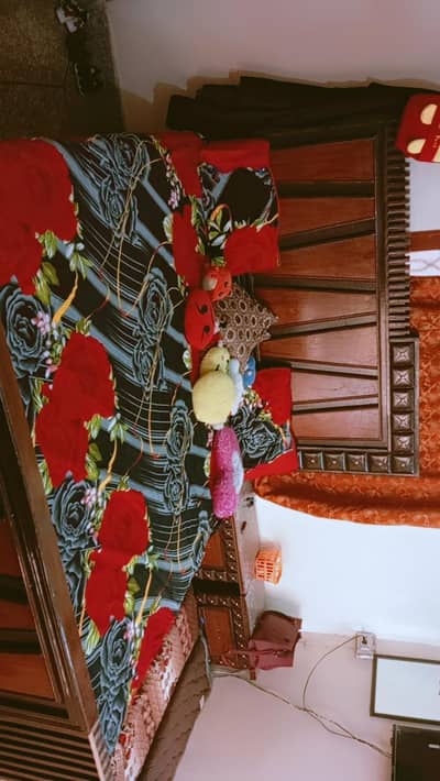 bed set with 2 side table