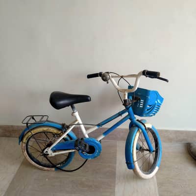 kids cycle with breaks and baskets