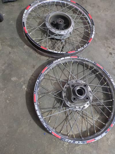 125 rim set with hub 03161423093