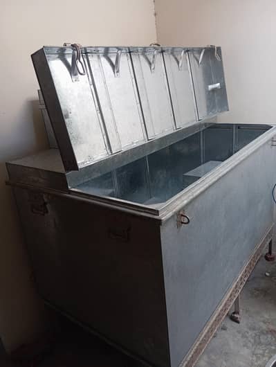 double door peti with trunk and small box