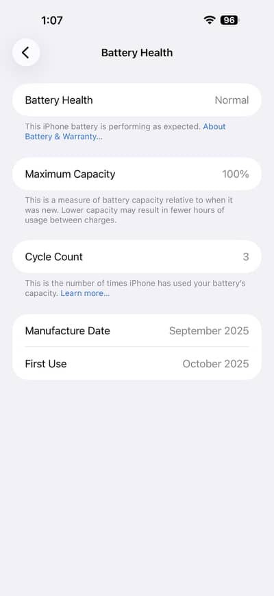Selling Silver iPhone 17 pro max just three days used