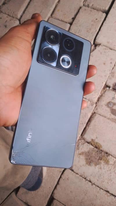 infinix note 40 16/256 only panel change, back side break 0