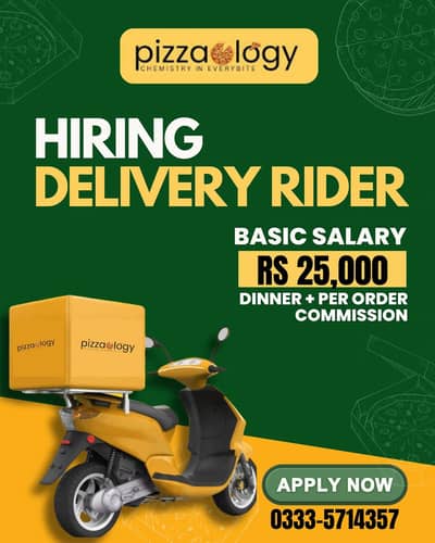 Islamabad G 11 markaz Ma pizza shop full time Rider chey