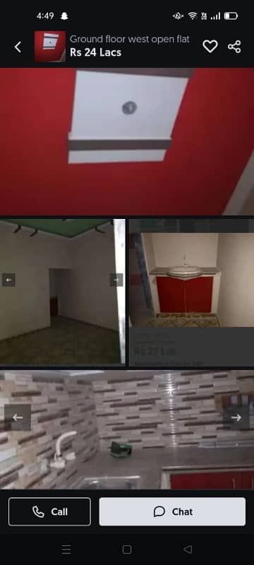 Flat for saleGroud floor main korangi crossing 31 G Allah wala Town