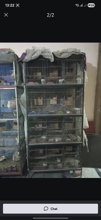 12 portion folding cage