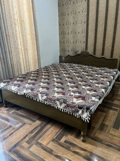 King Size Bed With 2 Mattresses For Sale