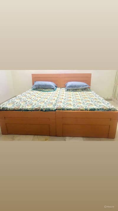 Used 2 single beds with free matresses