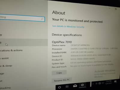 Dell optiplex 7010 i3 3rd generation 4 gb ram 128 gb SSD