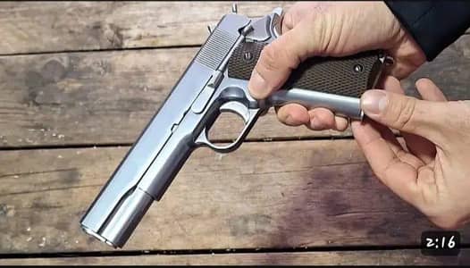 (P. B) preto beretta m92 airsoft + colt 1911