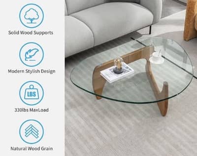 Triangle Glass Coffee Table