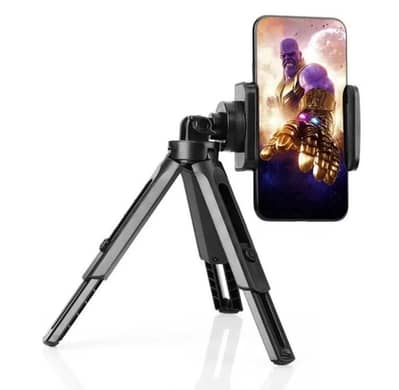 Mobile phone camera stand with mobile phone holder selfie stick