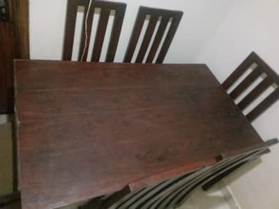 wooden dining table