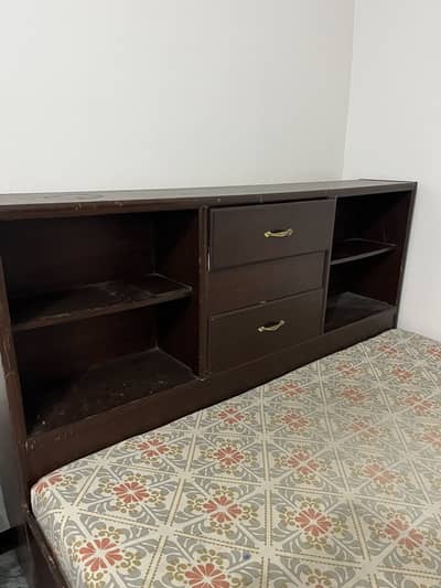 King Size Bed with Mattress and Side tables